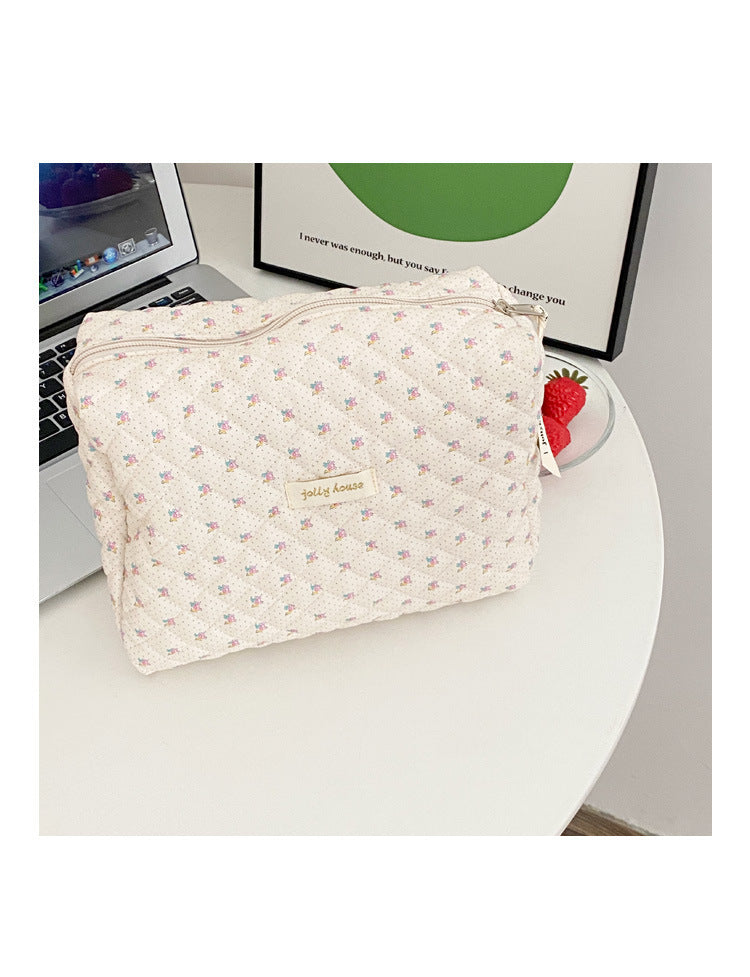 New Ins Cream Cute Gentle Cosmetic Bag
