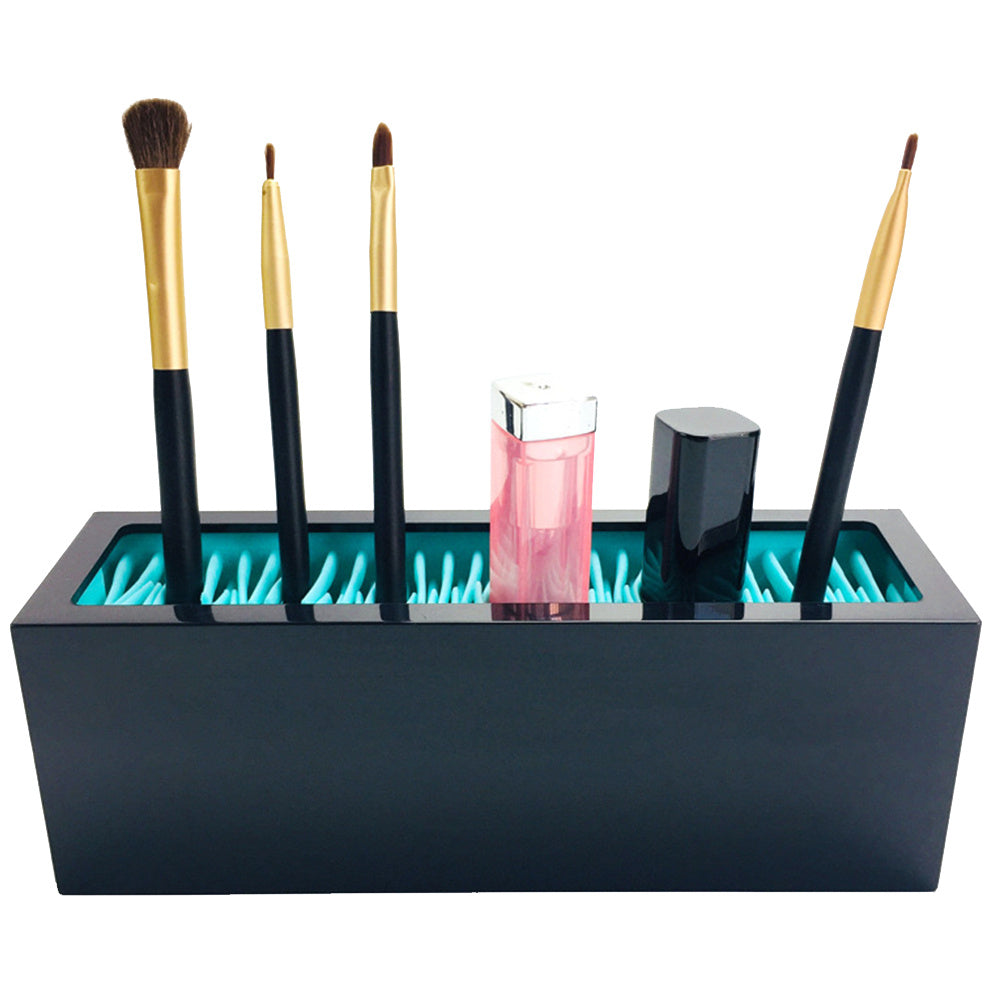 Silicone cosmetic brush storage box