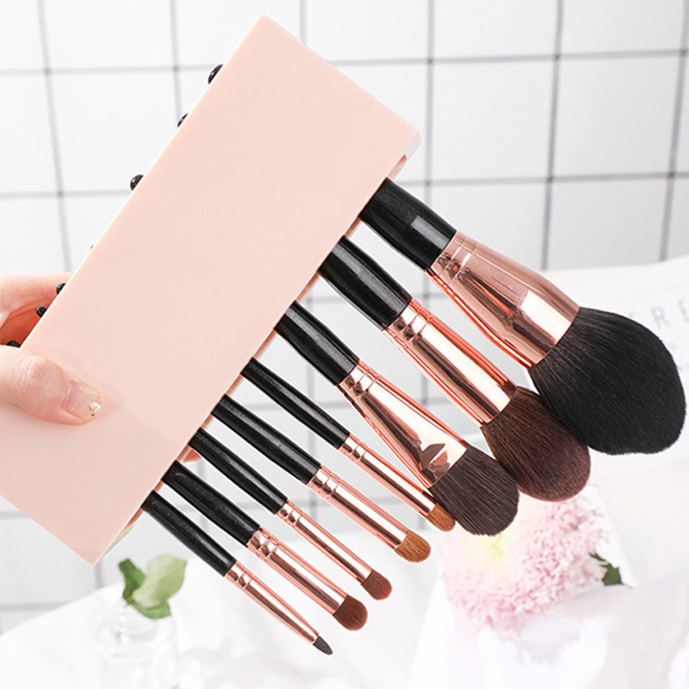 Silicone cosmetic brush storage box