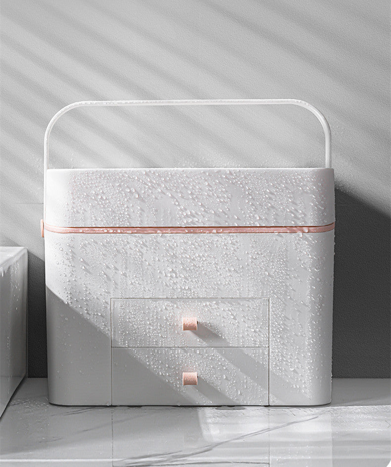 Large Capacity with Mirror Cosmetic Bag
