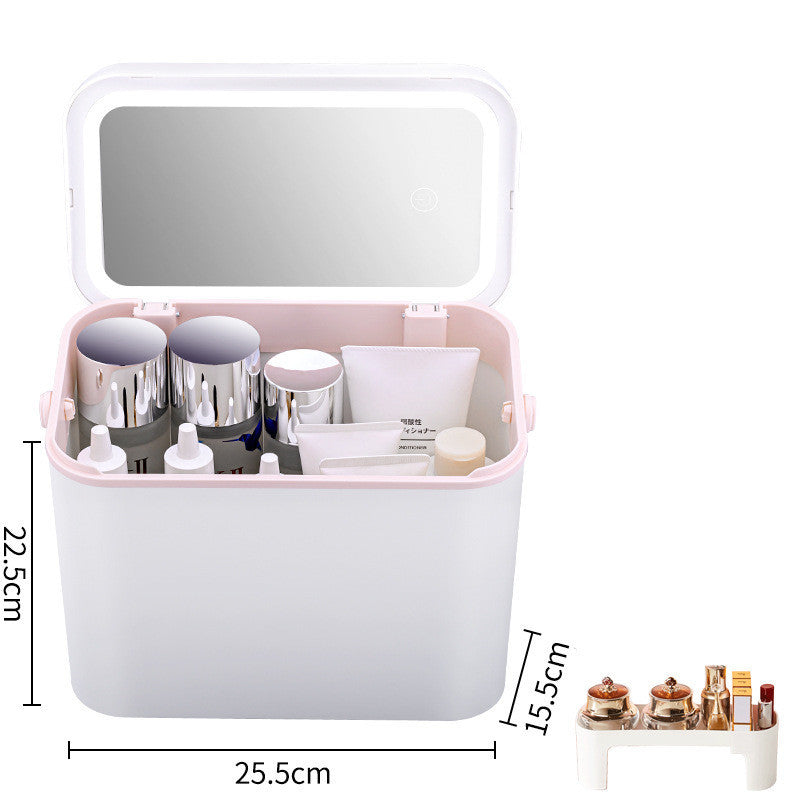 Large Capacity with Mirror Cosmetic Bag