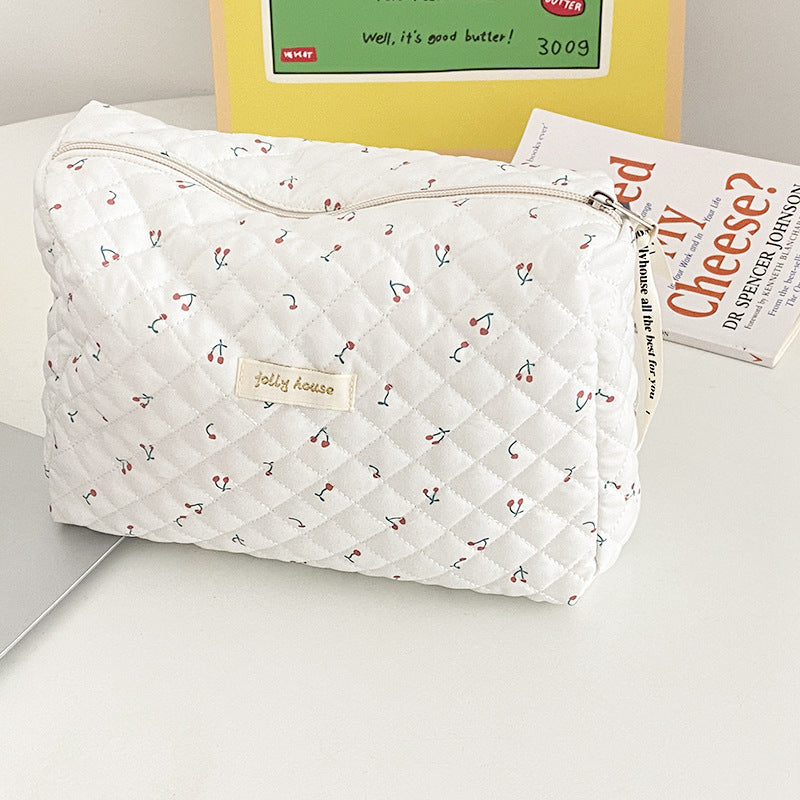 New Ins Cream Cute Gentle Cosmetic Bag