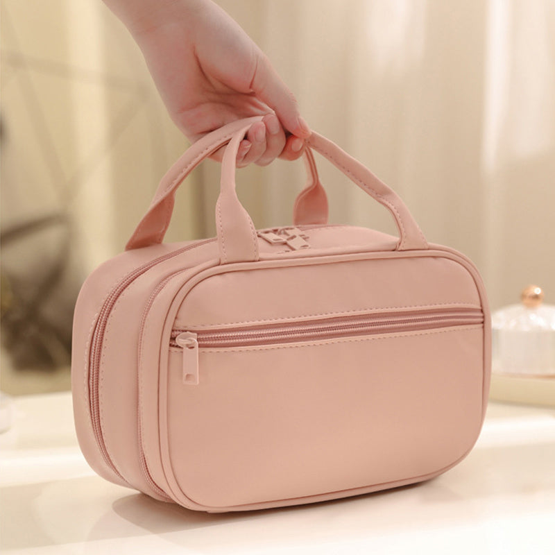 New Portable Cosmetic Bag With Handle Large