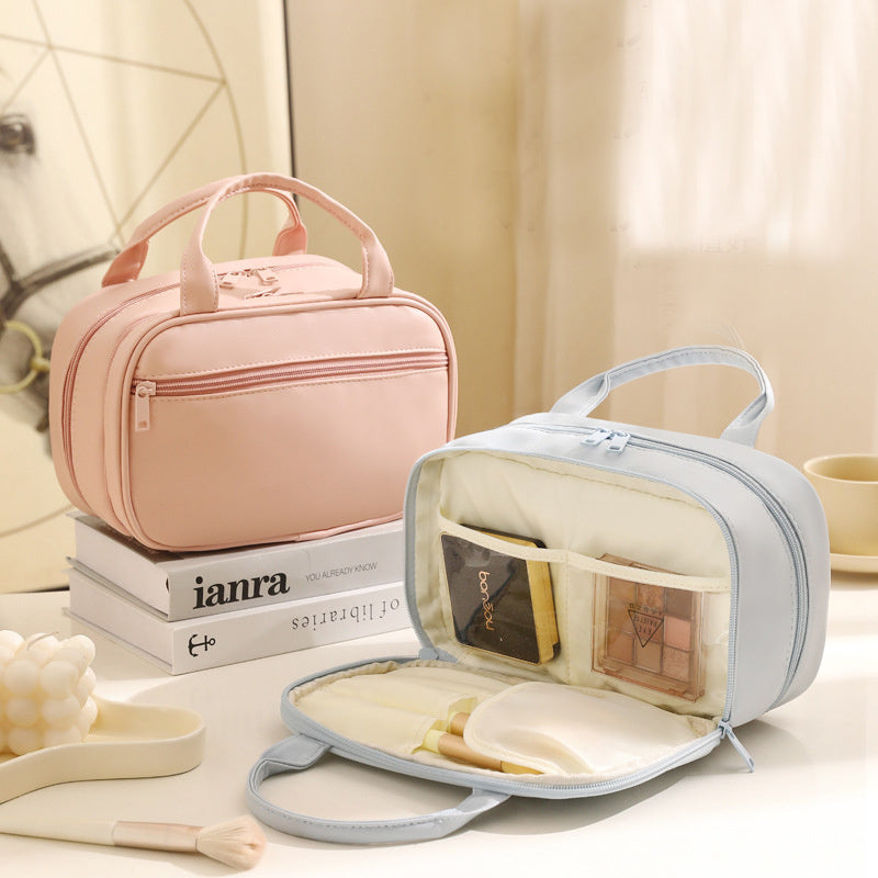 New Portable Cosmetic Bag With Handle Large