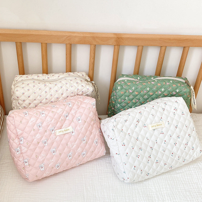 New Ins Cream Cute Gentle Cosmetic Bag