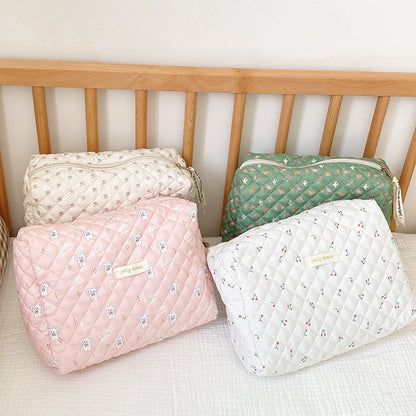New Ins Cream Cute Gentle Cosmetic Bag
