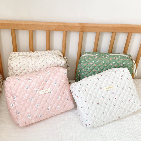 New Ins Cream Cute Gentle Cosmetic Bag