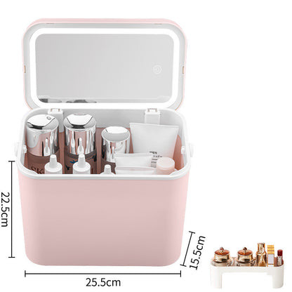 Large Capacity with Mirror Cosmetic Bag