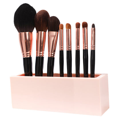 Silicone cosmetic brush storage box