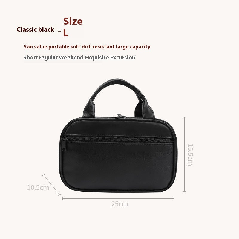 New Portable Cosmetic Bag With Handle Large