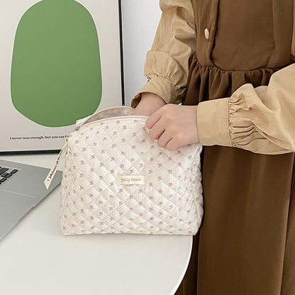 New Ins Cream Cute Gentle Cosmetic Bag