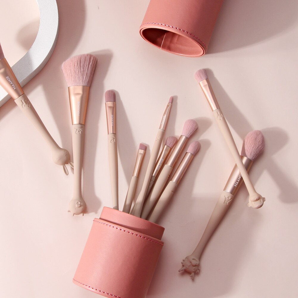 PU Round Cosmetic Brush