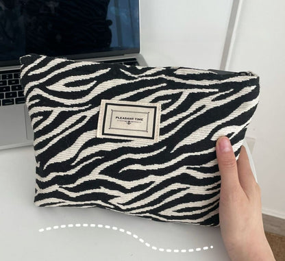 Leopard Zebra Print Cosmetic Bag Wash Bag For Women