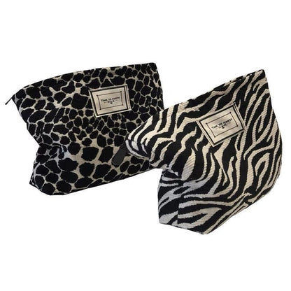 Leopard Zebra Print Cosmetic Bag Wash Bag For Women