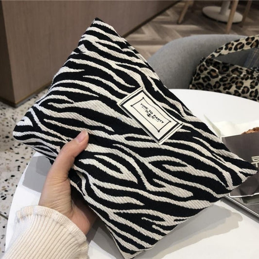 Leopard Zebra Print Cosmetic Bag Wash Bag For Women