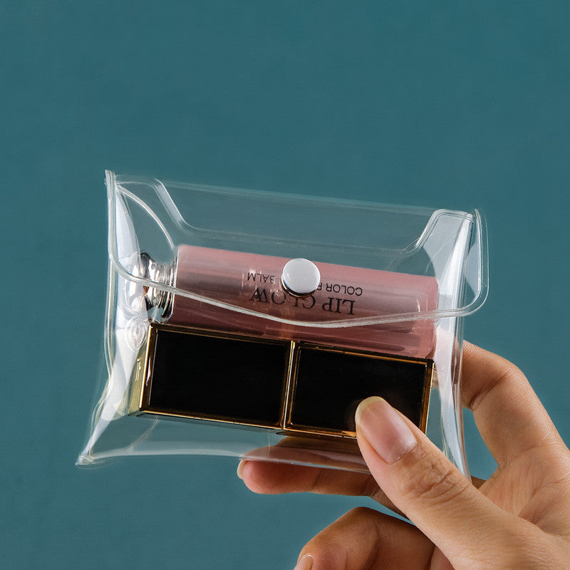 Portable Transparent Cosmetic Brush Storage Bag