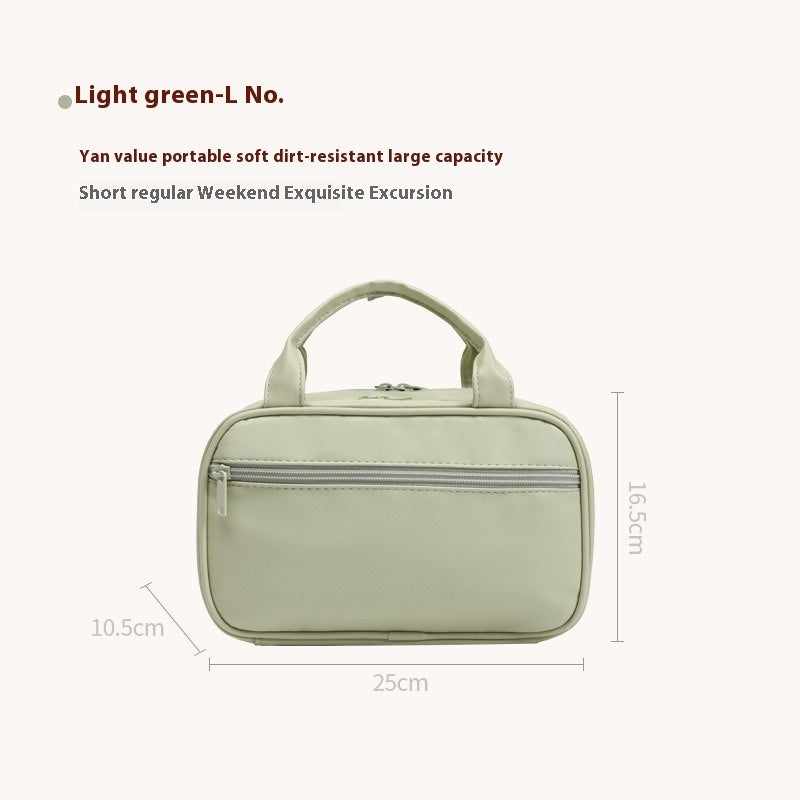 New Portable Cosmetic Bag With Handle Large